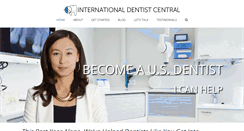 Desktop Screenshot of internationaldentistcentral.com