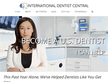 Tablet Screenshot of internationaldentistcentral.com